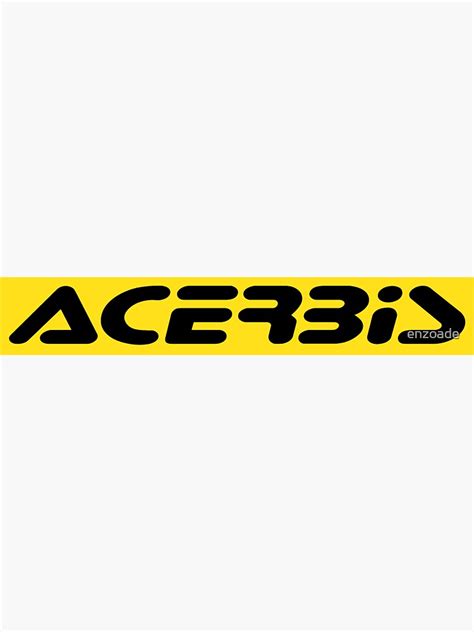 "acerbis logo" Sticker for Sale by enzoade | Redbubble