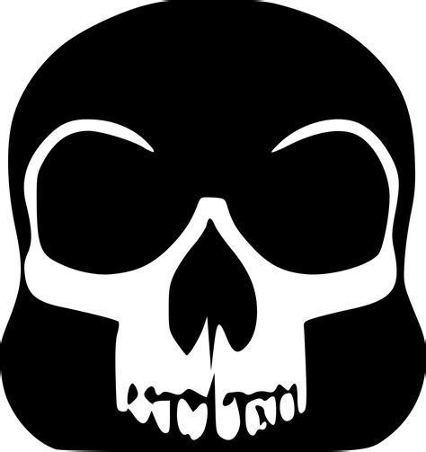 black skull cartoon 21739578 Vector Art at Vecteezy