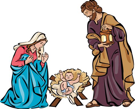 Church Nursery Clipart For Christmas - Clipart Nativity Scene - Png ...