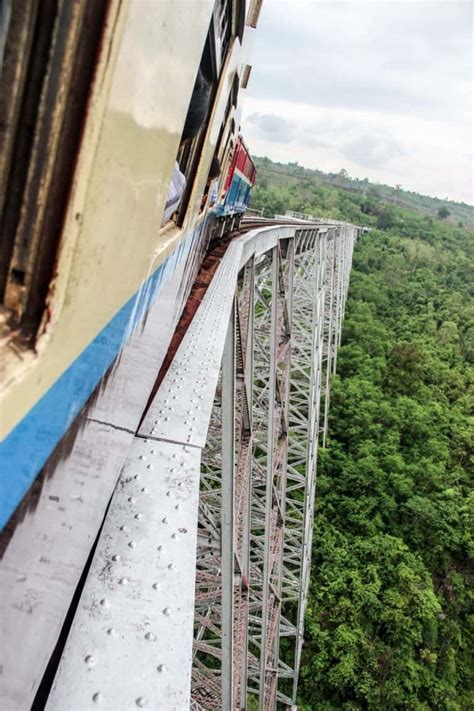 Riding the Highest Railway Bridge in Myanmar - Crossing Goteik Viaduct