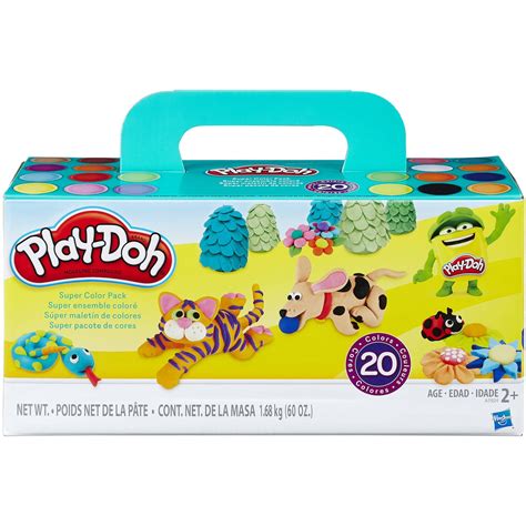 Play-Doh Super Color 20 Pack with 20 Different Colors of Dough, 60oz - Walmart.com - Walmart.com