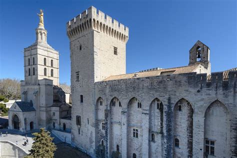 Avignon:Palace of the Popes Stock Image - Image of building, europe ...