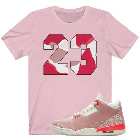 Air Jordan 3 Rust Pink Sneaker Matching Shirt & Outfit 23 | Etsy