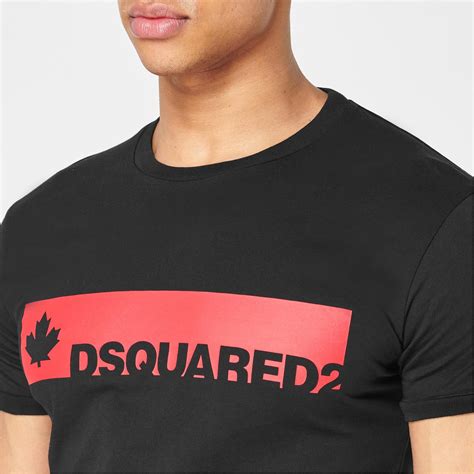 DSQUARED2 | Leaf Logo T Shirt | Men | Slim Fit T-Shirts | Flannels