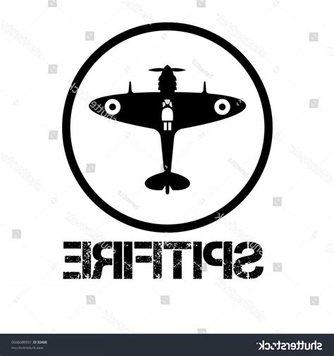 Spitfire Silhouette Vector at Vectorified.com | Collection of Spitfire ...