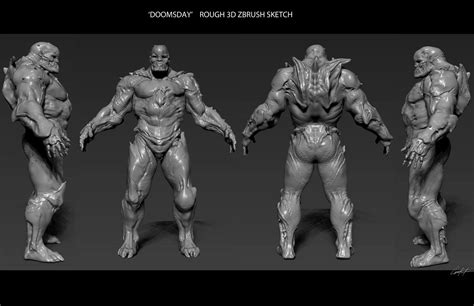 #Doomsday concept art for #BvS | Concept art, Doomsday, Batman vs