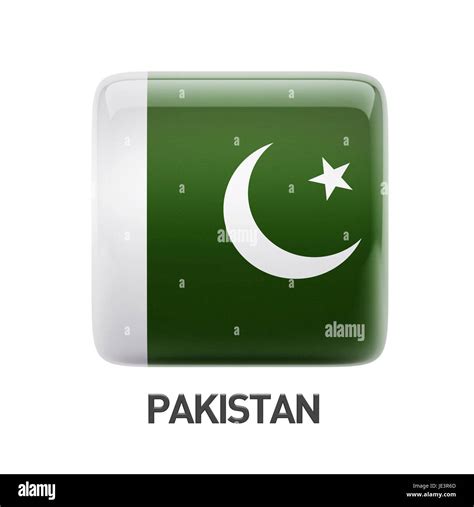 Pakistan Flag isolated on white background Stock Photo - Alamy