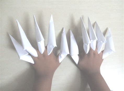 DIY: How to make paper claws - origami | Paper claws