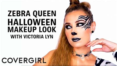 Zebra Queen Halloween Makeup Look with Victoria Lyn | COVERGIRL - YouTube