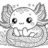Axolotl Coloring Pages 35  Gem sketch template