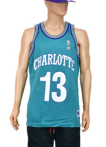 Kendal Gill Charlotte Hornets Champion Jersey Size 48 | Doctor Funk's ...