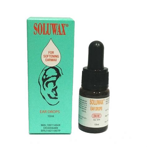 Soluwax Ear Drops 10ml - Alcare Pharmaceuticals Pte Ltd