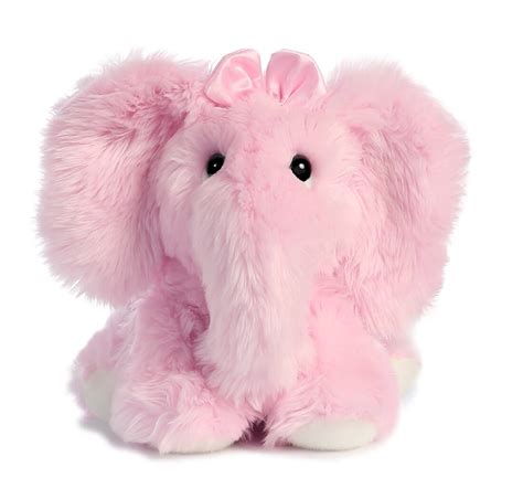 Aurora small pink elephant plush toy