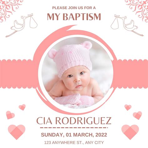 Christening Invitations Background