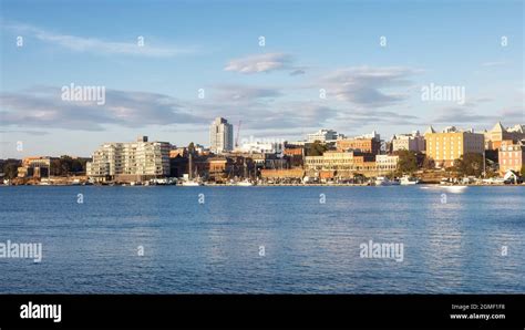 Modern City Skyline in Downtown Victoria Harbour Stock Photo - Alamy