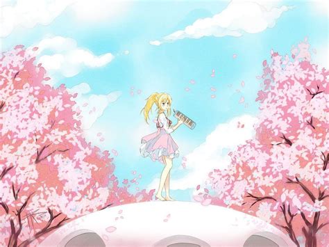 Your Lie in April Cherry Blossoms Wallpapers - Top Free Your Lie in April Cherry Blossoms ...