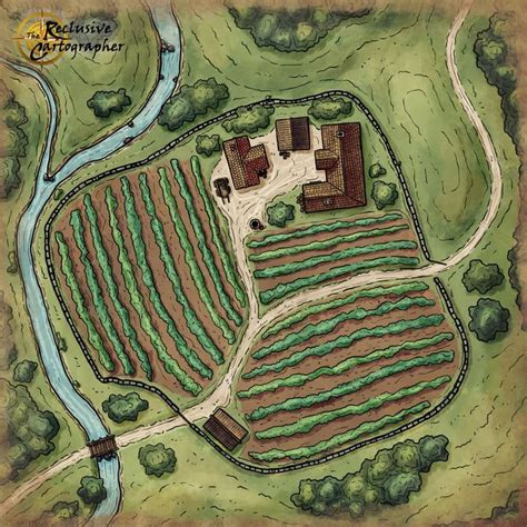 DnD Vineyard Battlemap for Your Fantasy Games