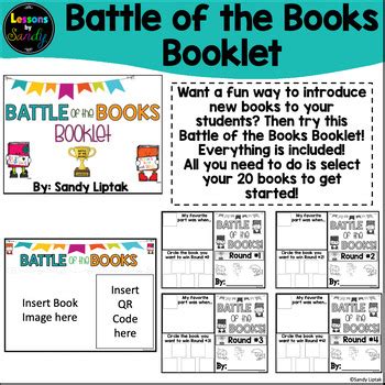 Battle of the Books Booklet by Lessons By Sandy | TPT