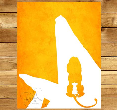 Disney's Lion King Inspired Sunrise Minimalist Movie - Etsy