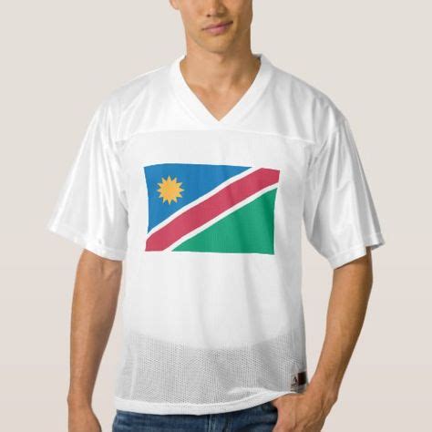 Namibia Flag Men's Football Jersey | Zazzle.com | Namibia flag, Men's football, Football jerseys