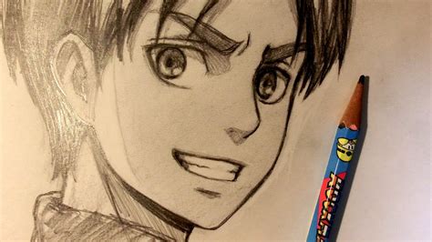 ASMR | Pencil Drawing 52 | Eren (Request) - YouTube