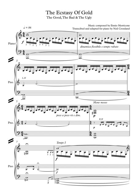 The Ecstasy Of Gold (arr. Neil Crossland) Sheet Music | Metallica ...