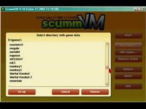 How to add a game in scumm VM - YouTube