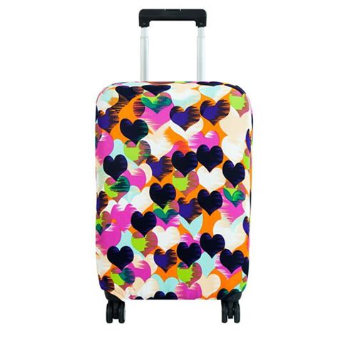 FAGINEY Anti-scratch Dustproof Suitcase Cover Elastic Seersucker Print ...