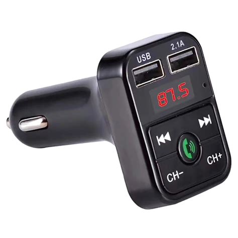 Wireless Bluetooth Car Kit FM Transmitter Radio Adapter Dual USB Car Charger Support U Disk/TF ...