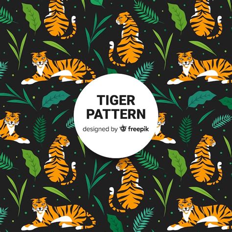 Tiger pattern Vector | Free Download