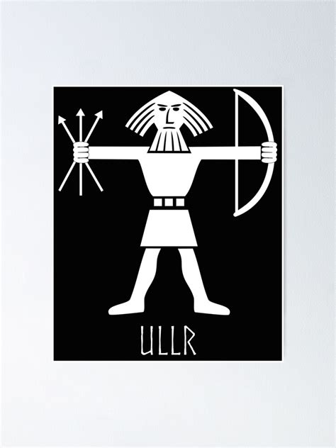 "Ullr Norse Viking God of Archery Ski Hunting Winter" Poster by jutulen | Redbubble