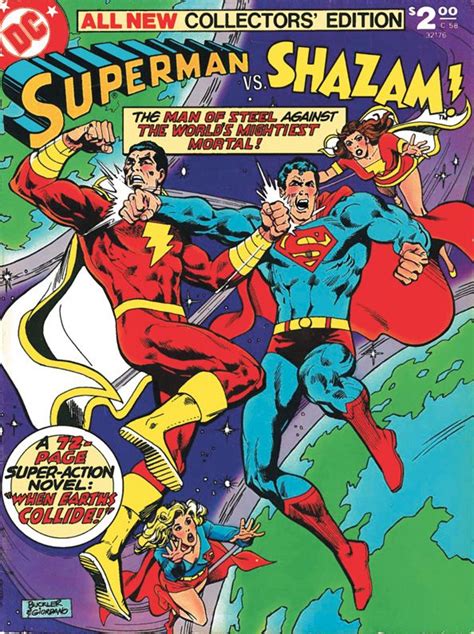 Captain Marvel vs. Superman | Classic comics, Vintage comic books, Comic covers