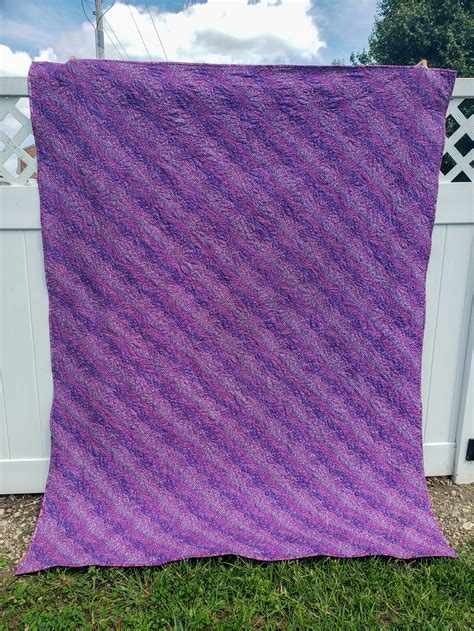 Pink and Purple Quilt Twin Size - Etsy