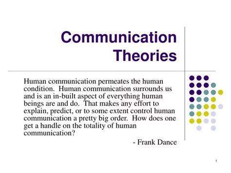 PPT - Communication Theories PowerPoint Presentation, free download ...