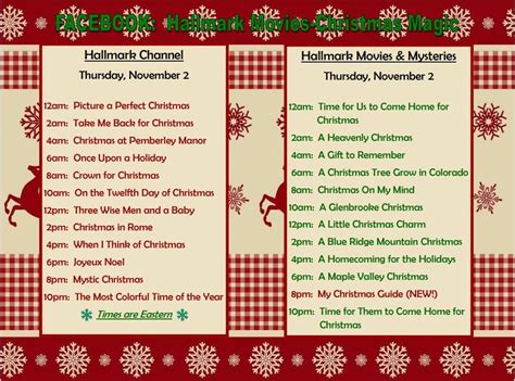 Hallmark Holiday Movies Daily Schedule (2023) - Page 9 - Blogs & Forums