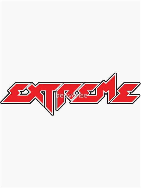 "extreme band logo" Sticker for Sale by beevense | Redbubble