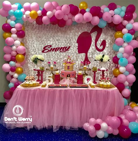 Barbie theme Birthday Decoration for Baby Girl | Birthday Surprise Decoration | Baby Girl 1st ...