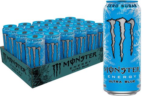 Buy Monster EnergyUltra Blue, Sugar Free Energy Drink, 16 Ounce (Pack ...