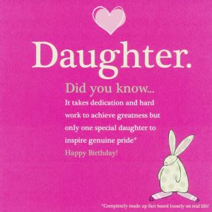 Happy Birthday Dear Daughter Quotes. QuotesGram