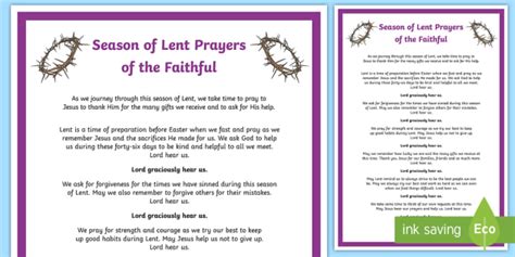 Prayers of the faithful for Ash Wednesday - Religion