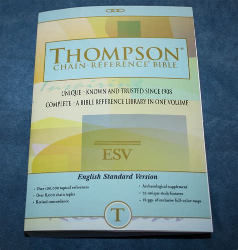 Thompson Chain Reference Bible ESV - Review - Bible Buying Guide