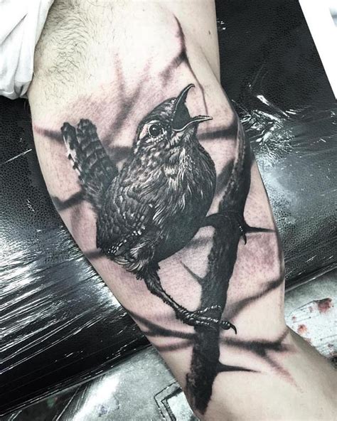 nightingale bird tattoo by Steve Butcher: TattooNOW