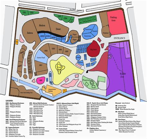 Manila zoo map - Map of manila zoo (Philippines)