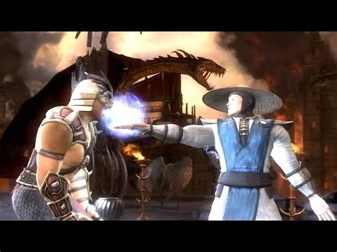 Mortal Kombat - Story mode - Raiden vs. Shao Kahn - YouTube