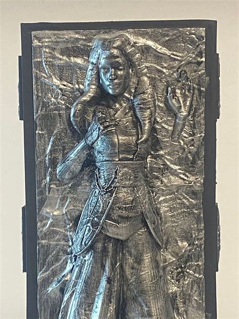 Star Wars Ahsoka Tano Frozen in Carbonite Resin Statue Han - Etsy