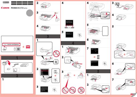 Canon Pixma MG5750 user manual (English - 2 pages)