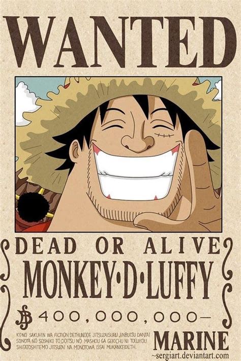 Luffy's latest wanted poster. : OnePiece