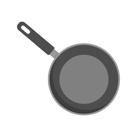 Frying pan in top view. Kitchen utensil. 4669402 Vector Art at Vecteezy