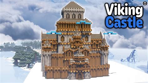 I Built a Mega Viking CASTLE in Minecraft - YouTube