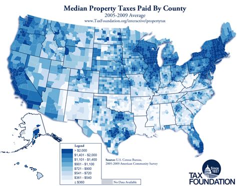 Texas County Property Tax Rate Map